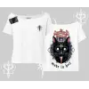 Gothic Cat Made in Hell Baskılı Sweatshirt Kayık Yaka Tshirt