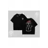 Gothic Cat Made in Hell Baskılı Sweatshirt Oversize Tshirt