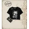 Gotik & Grunge STREETWEAR CAT RETRO (1) Crop Tişört