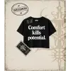 Gotik & Grunge STREETWEAR COMFORT KILLS POTENTIAL Crop Tişört