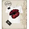 Gotik & Grunge STREETWEAR LIPS OFF Kayık Yaka Tişört