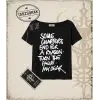 Gotik & Grunge STREETWEAR SOME CHAPTERS  Kayık Yaka Tişört