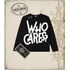 Gotik & Grunge STREETWEAR WHO CARES Long Sleeve