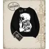 Gotik & Grunge STREETWEAR WORD BRON SLOW Bisiklet Yaka Sweatshirt