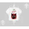 Gotik Kedi Arka Baskılı Babby Tee Tshirt