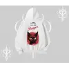 Gotik Kedi Arka Baskılı Kapşonlu Sweatshirt
