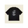 Grillz Teeth Baskılı Oversize Unisex Pamuklu Nefes Alan Kalın Kumaşlı