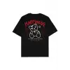 Happines Teddy Siyah Oversize Unisex T-shirt