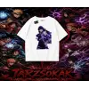 Hinata Hyuga Naruto Anime Karakteri Oversize Unisex Tişört Beyaz