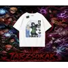 Hinata Hyuga Naruto Anime Karakteri Oversize Unisex Tişört Beyaz