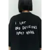 I Like Mama Siyah Oversize