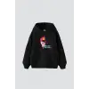 I See Ghost Baskılı Oversize Unisex Premium Siyah
