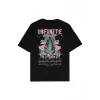 Infinite Siyah Oversize Unisex T-shirt