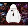 Itachi Uchiha Naruto Anime Karakteri Oversize Unisex Kapşonlu Sweatshirt Beyaz