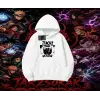 Itachi Uchiha Naruto Anime Karakteri Oversize Unisex Kapşonlu Sweatshirt Beyaz