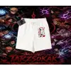 Itachi Uchiha Naruto Anime Karakteri Unisex Şort Beyaz