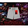 Itachi Uchiha Naruto Anime Karakteri Unisex Şort Beyaz