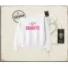 Kadın a Little Bit Dramatic Kadın Kayık Yaka Sweatshirt Beyaz
