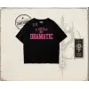 Kadın a Little Bit Dramatic Oversize Unisex Tişört Beyaz