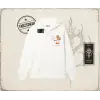 Kadın Aperol Spiritz Oversize Unisex Hırka & Çeket Fermuarlı Sweatshirt Beyaz