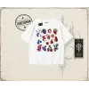 Kadın Berries Oversize Unisex Tişört Beyaz