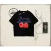 Kadın Berry Infusion Oversize Unisex Tişört Beyaz