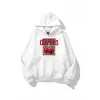 Kadın Cherries Leopar Sweatshirt Beyaz