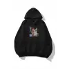Kadın Dexter Cat Sweatshirt Siyah