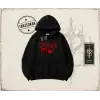 Kadın Have a Nice Weekend Cherry Oversize Unisex Kapşonlu Sweatshirt Beyaz