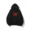 Kadın Have a Nice Weekend Cherry Sweatshirt Siyah