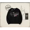 Kadın Im a Mastermind Oversize Unisex Bisiklet Yaka Sweatshirt Beyaz