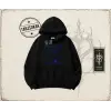 Kadın Karma is a Cat Oversize Unisex Kapşonlu Sweatshirt Beyaz