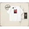 Kadın Kate Moss icecream Oversize Unisex Tişört Beyaz
