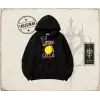 Kadın Limon Cello Oversize Unisex Kapşonlu Sweatshirt Beyaz