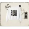 Kadın MamaMama Kadın Kayık Yaka Sweatshirt Beyaz