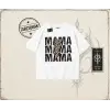 Kadın MamaMama Oversize Unisex Tişört Beyaz
