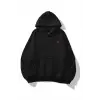 Kadın Minik Kalp Sweatshirt Siyah