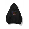 Kadın More Spaghetti Sweatshirt Siyah