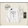 Kadın Piglet Since 1966 Oversize Unisex Bisiklet Yaka Sweatshirt Beyaz