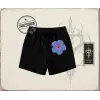 Kadın Purple Hibiscus Unisex Şort Beyaz