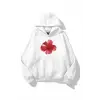 Kadın Red Hibiscus Sweatshirt Beyaz