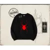 Kadın Red Spider Oversize Unisex Bisiklet Yaka Sweatshirt Beyaz