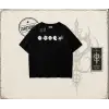 Kadın Sea Shells Oversize Unisex Tişört Beyaz
