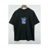 Kadın Siyah Cloude Moret Baskılı Oversize Tshirt