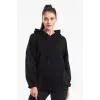 Kadın Siyah Kapüşonlu Sweatshirt Cy84194