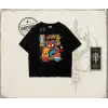 Kadın Spider Cat Oversize Unisex Tişört Beyaz