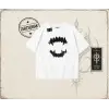 Kadın Teeth Oversize Unisex Tişört Beyaz