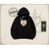 Kadın with Love and Devotion Oversize Unisex Kapşonlu Sweatshirt Beyaz
