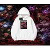 Kakashi Hatake Naruto Anime Karakteri Oversize Unisex Kapşonlu Sweatshirt Beyaz