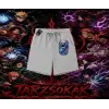 Kakashi Hatake Naruto Anime Karakteri Unisex Şort Beyaz